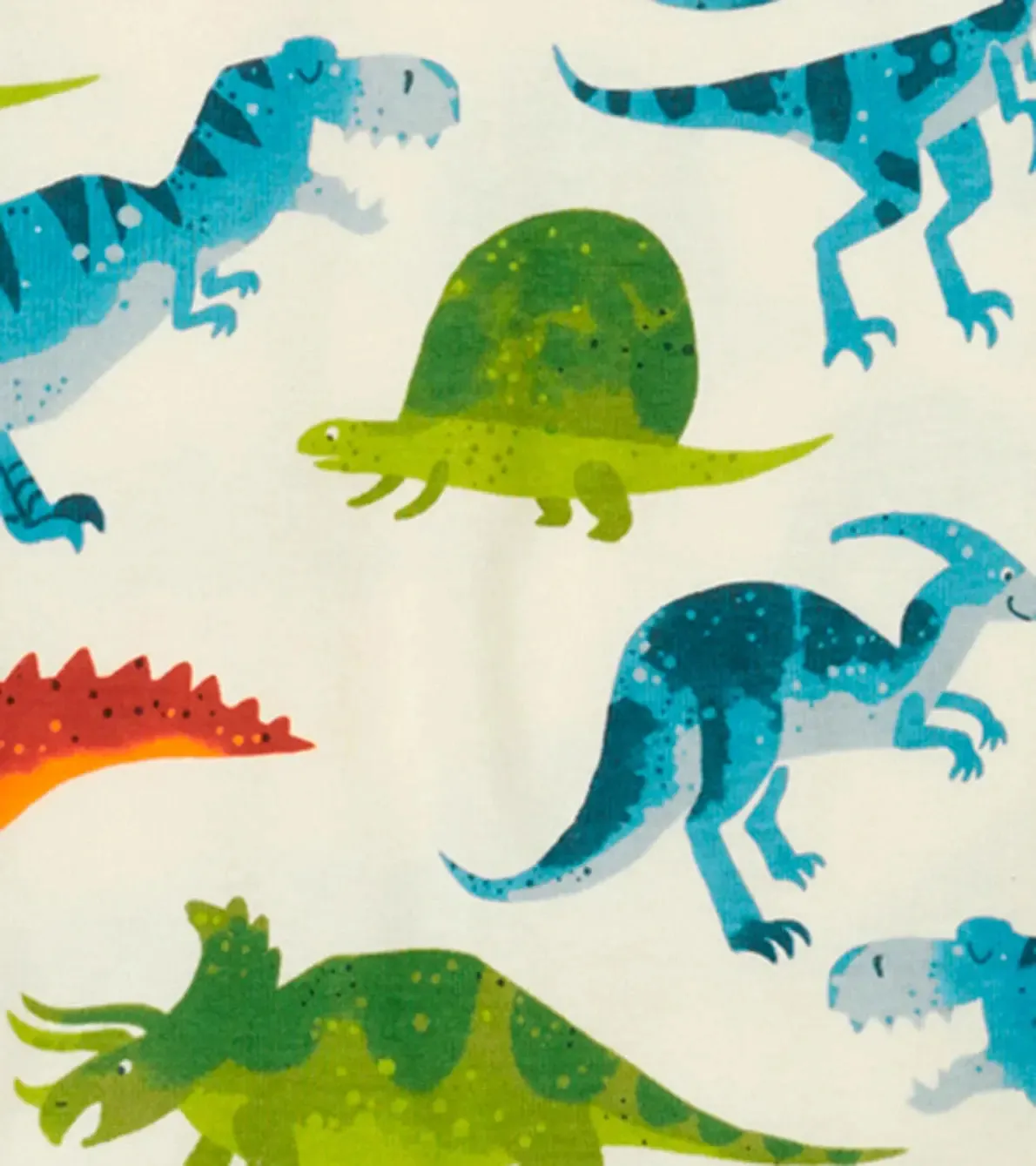 Dinosaur Park Organic Cotton Kids Boys Pajama Set | Hatley