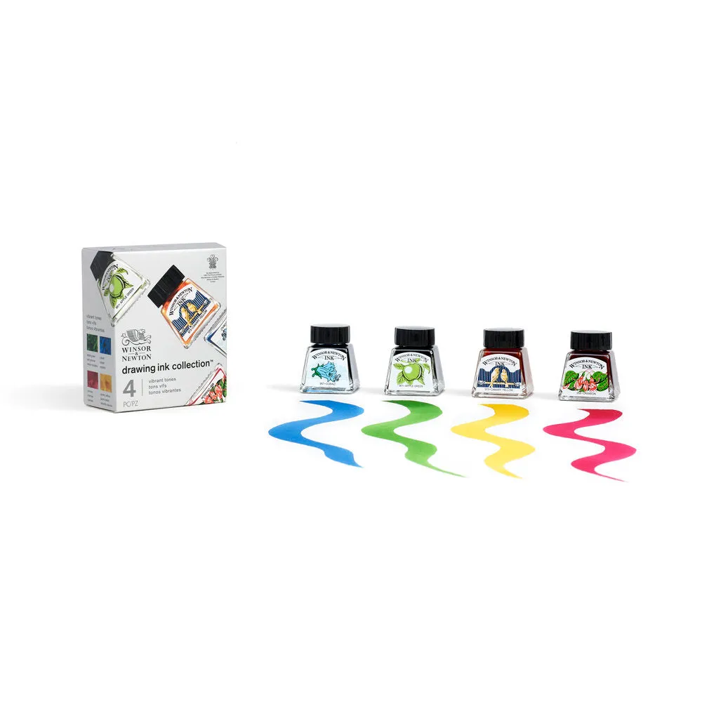 Drawing Ink Collection - Set of 4 (Vibrant Tones)