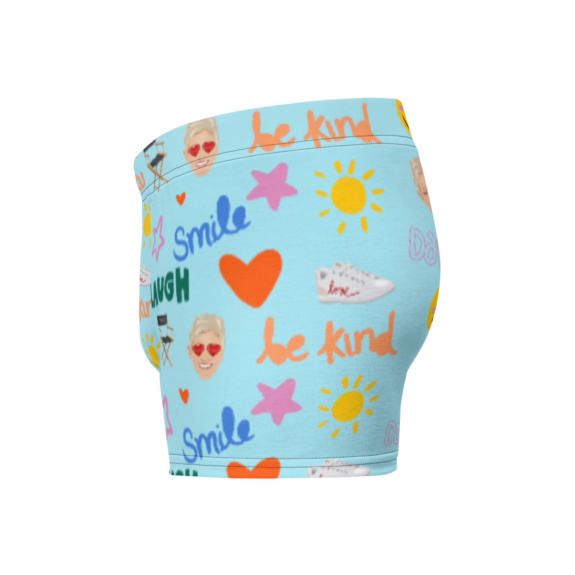 Ellen Show Boxer Briefs Emoji - Aqua