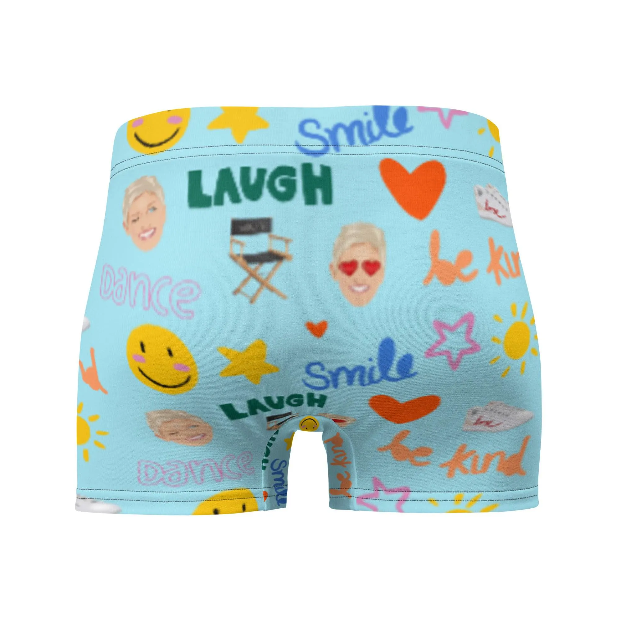 Ellen Show Boxer Briefs Emoji - Aqua