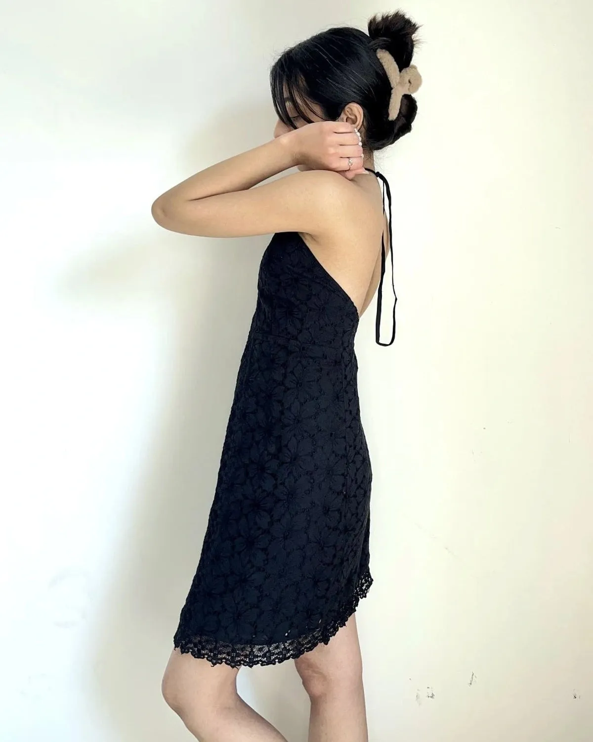 EMBROIDERED A-LINE DRESS