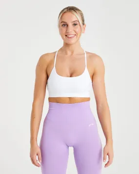 Empower Seamless Sports Bra - White