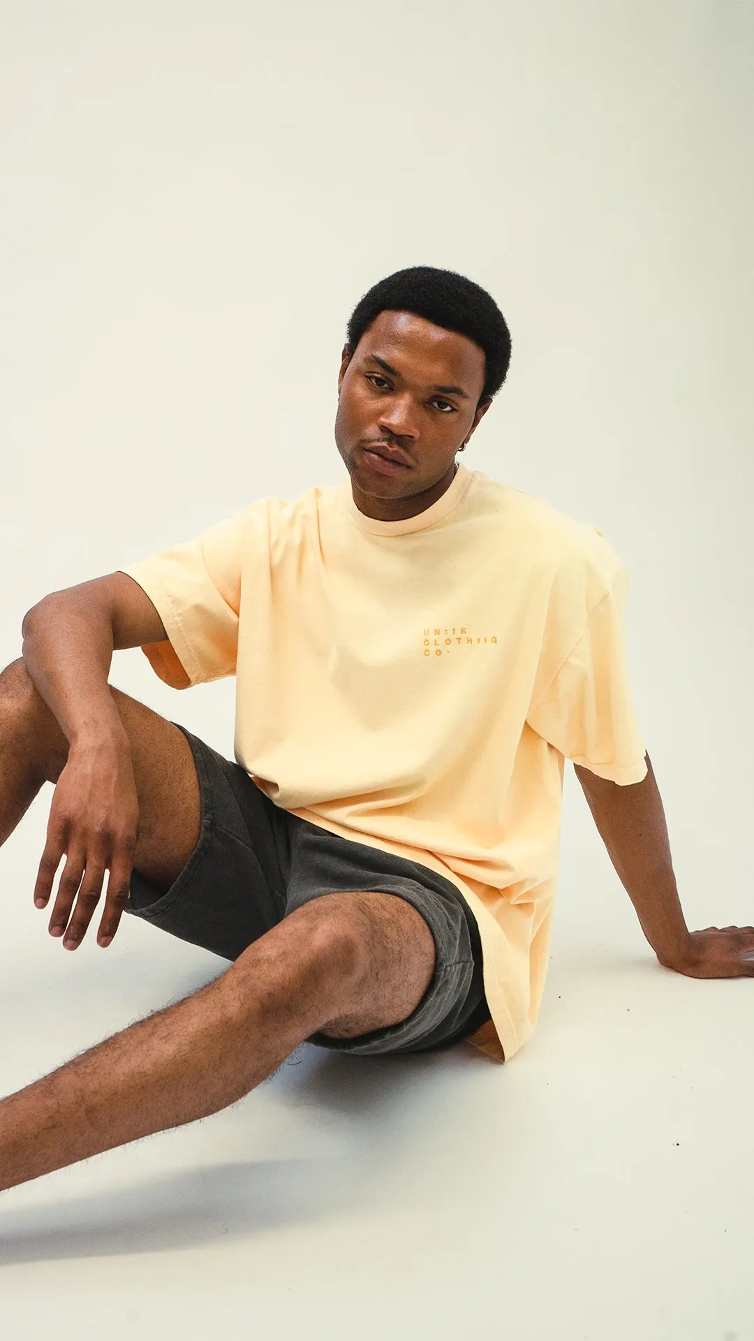 Essentials 'Sets' Vintage Washed Tee - Butter