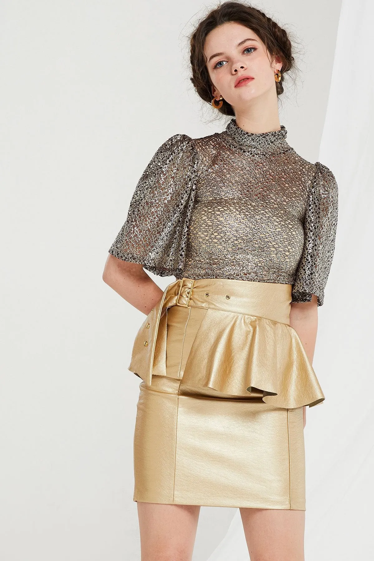 Fiona Skirt with Detachable Peplum