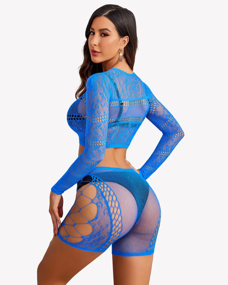 Fishnet Two Piece Lingerie Set