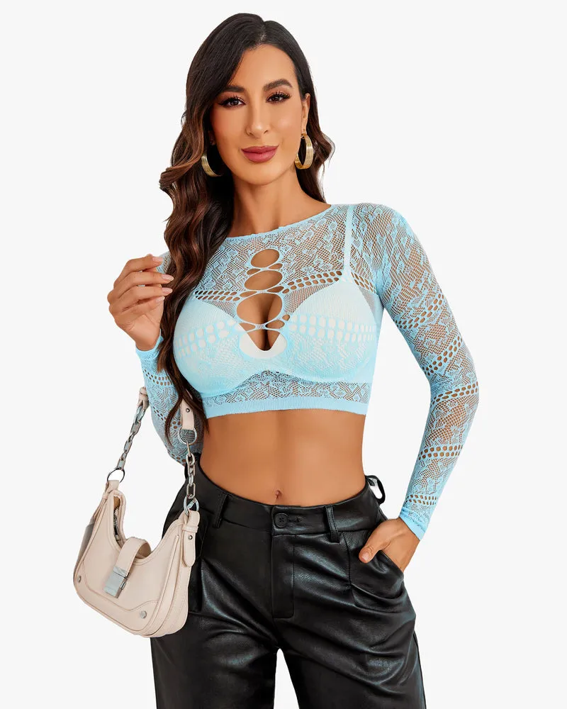 Fishnet Two Piece Lingerie Set