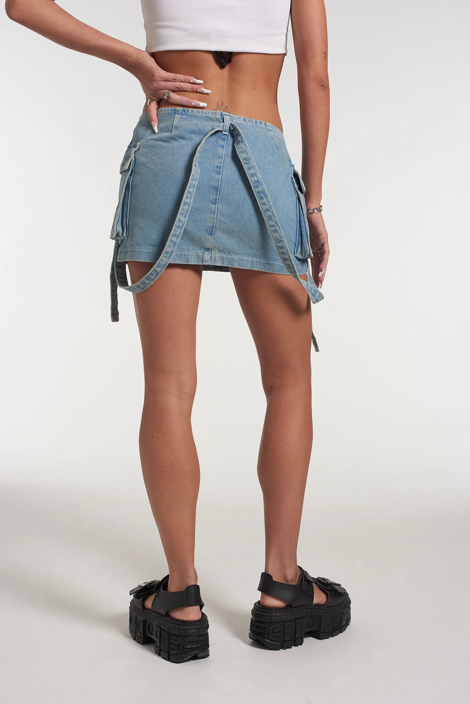 Force Combat Mini Skirt Blue