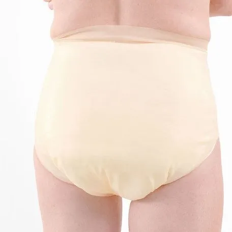 Form-Fitting Latex Pant: ALMOND