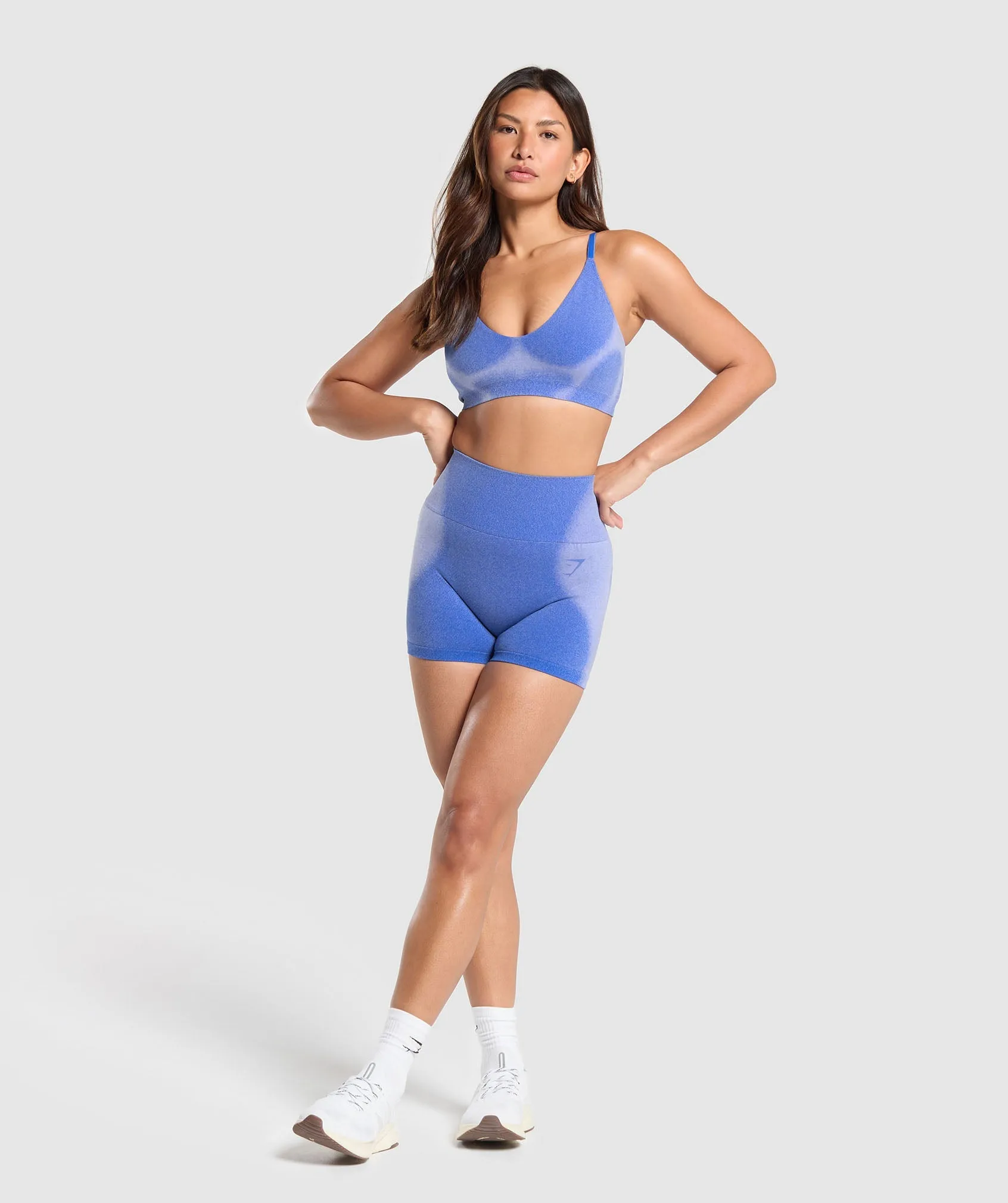 Gymshark Blur Seamless Bralette - Iris Blue/Powdered Lilac