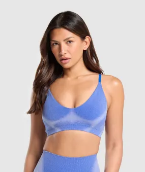 Gymshark Blur Seamless Bralette - Iris Blue/Powdered Lilac