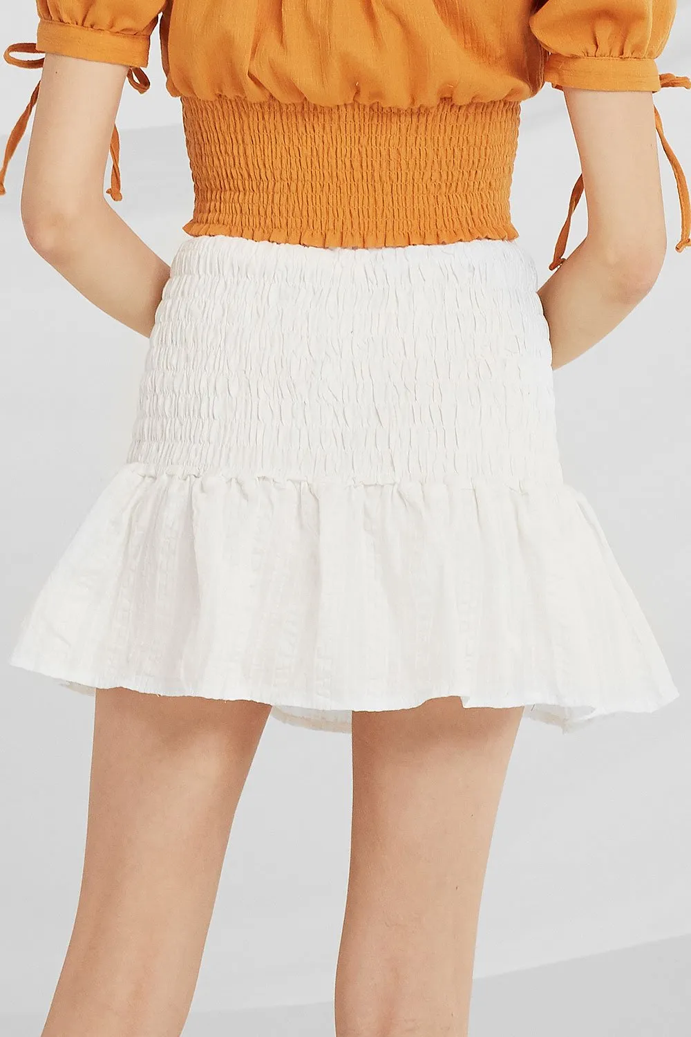 Halle Eyelet Lace Smock Skort