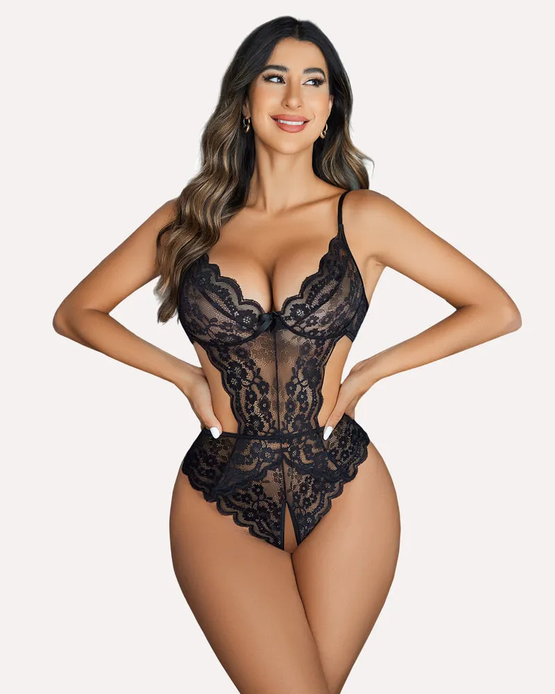 Halloween Lingerie Lace Bodysuit