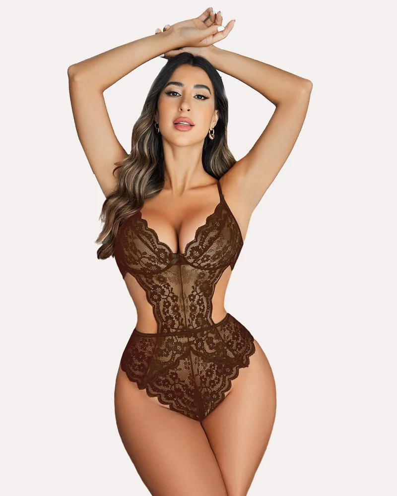 Halloween Lingerie Lace Bodysuit