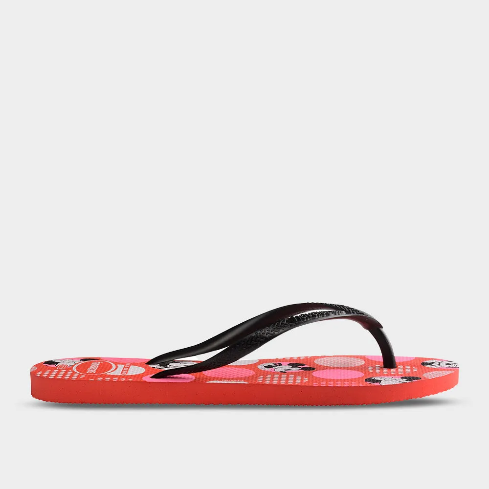 Havaianas Womens Slim Disney Sandal Red/Multi _ 183476 _ Red