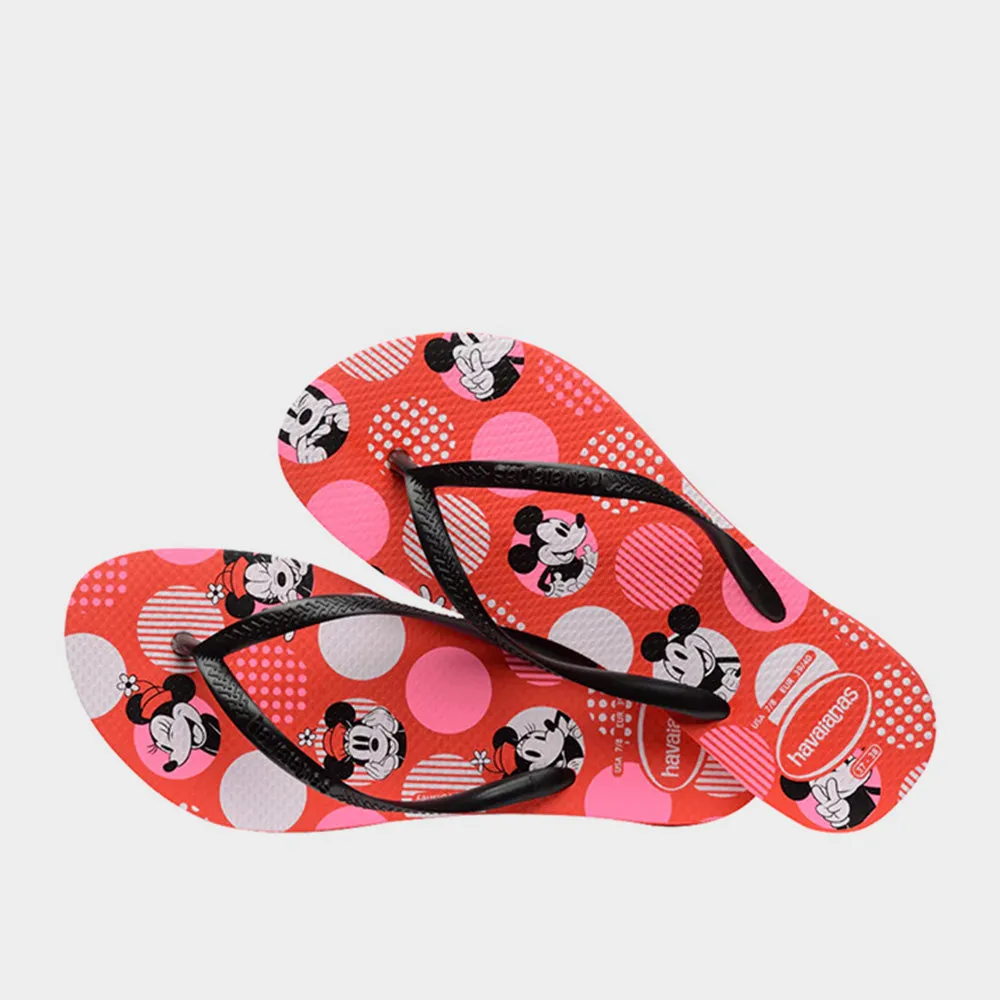 Havaianas Womens Slim Disney Sandal Red/Multi _ 183476 _ Red