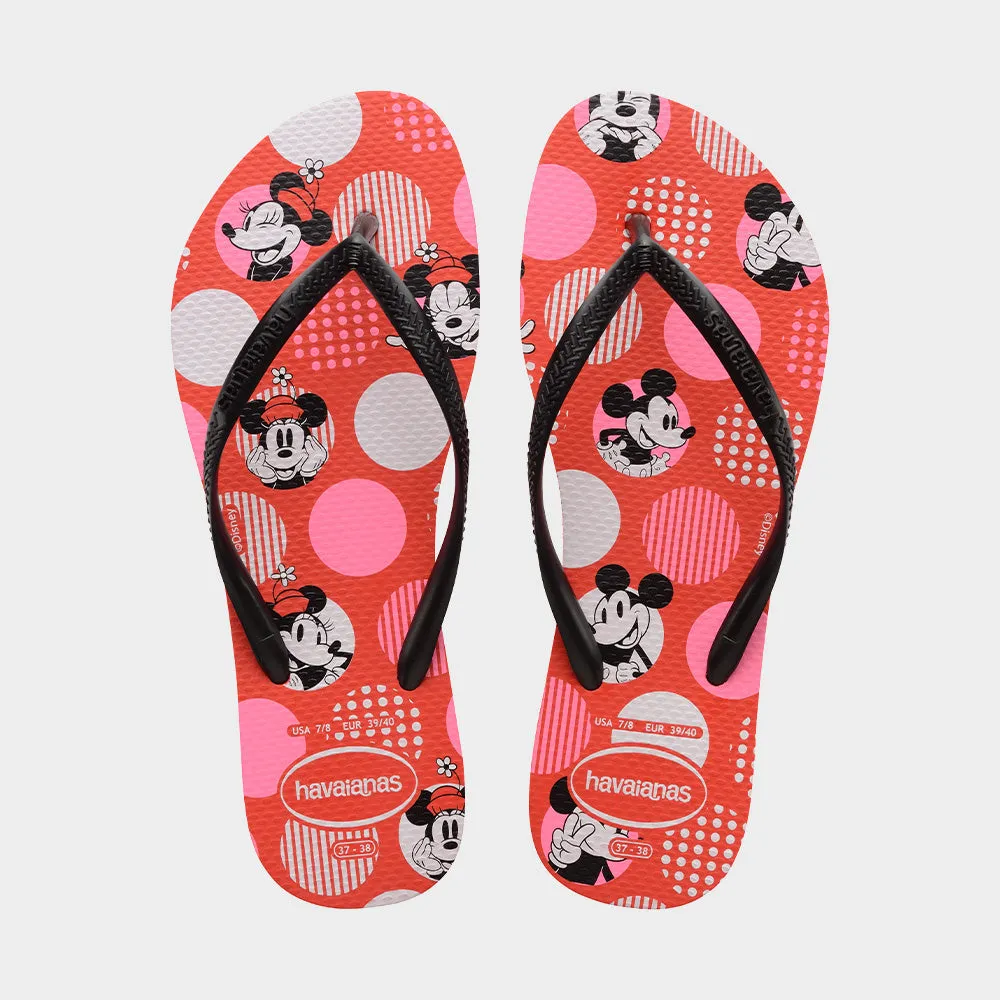 Havaianas Womens Slim Disney Sandal Red/Multi _ 183476 _ Red