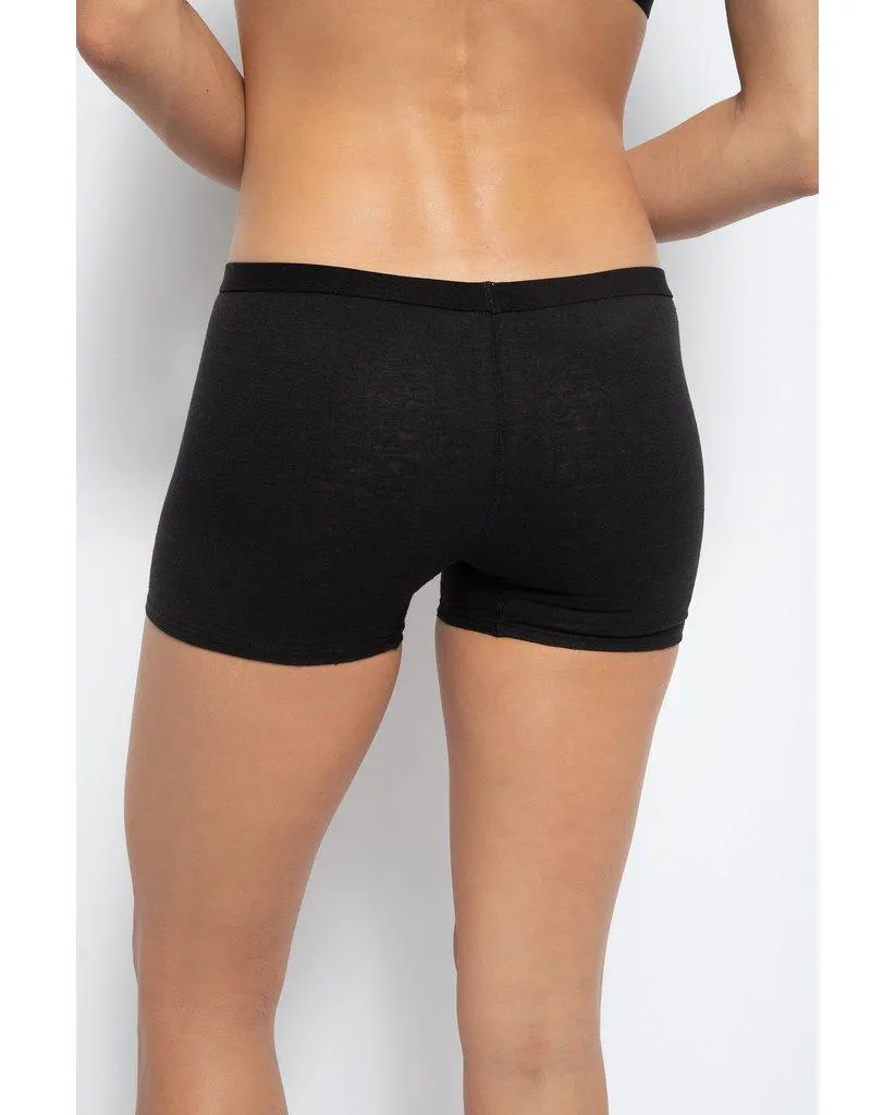 Hemp Long Boyshort Undies - Black *FINAL SALE*