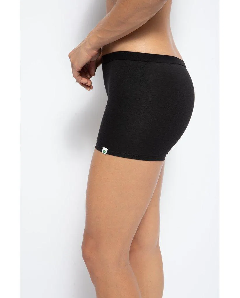 Hemp Long Boyshort Undies - Black *FINAL SALE*