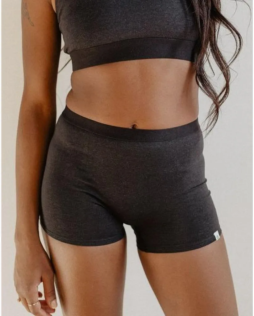 Hemp Long Boyshort Undies - Black *FINAL SALE*