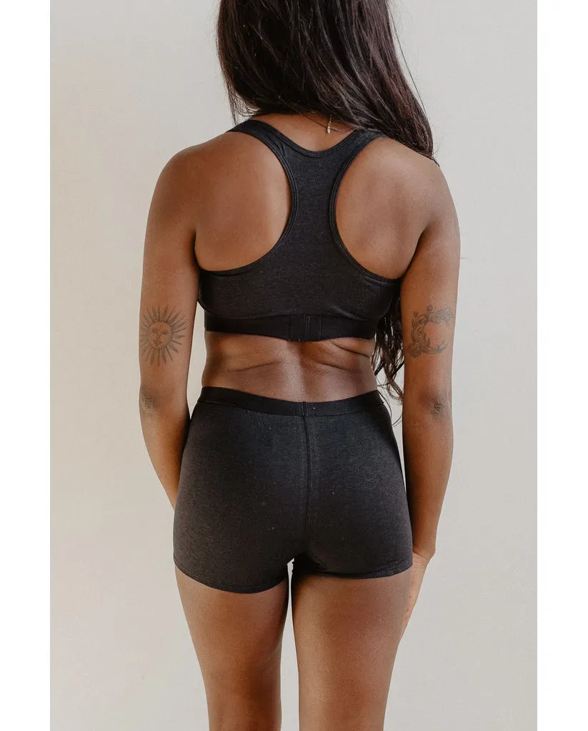 Hemp Long Boyshort Undies - Black *FINAL SALE*