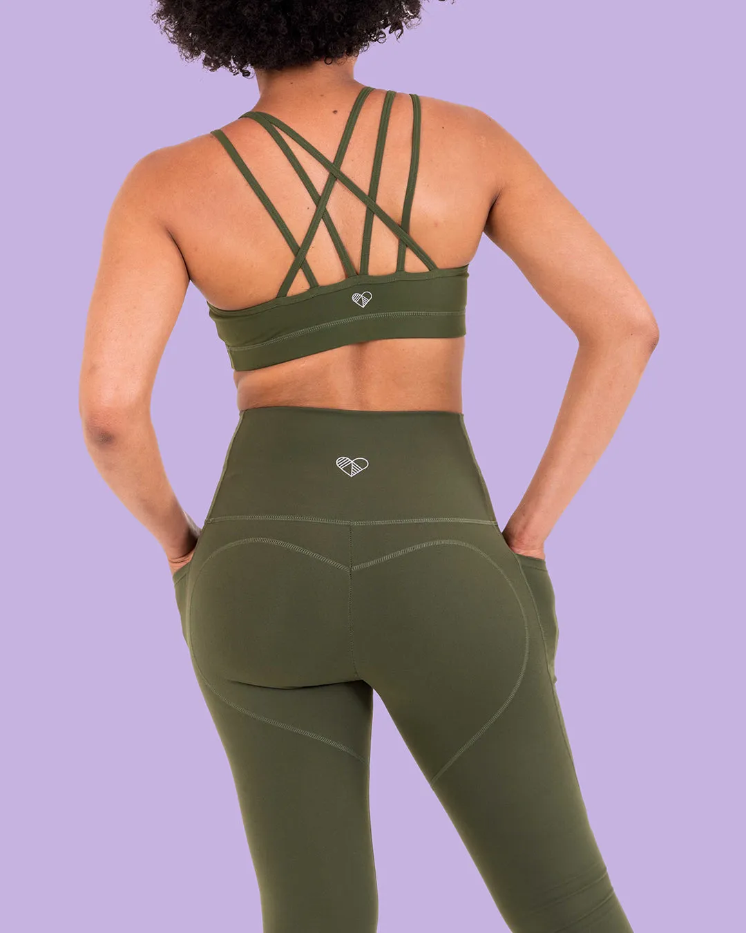 HERO Sports Bra Olive