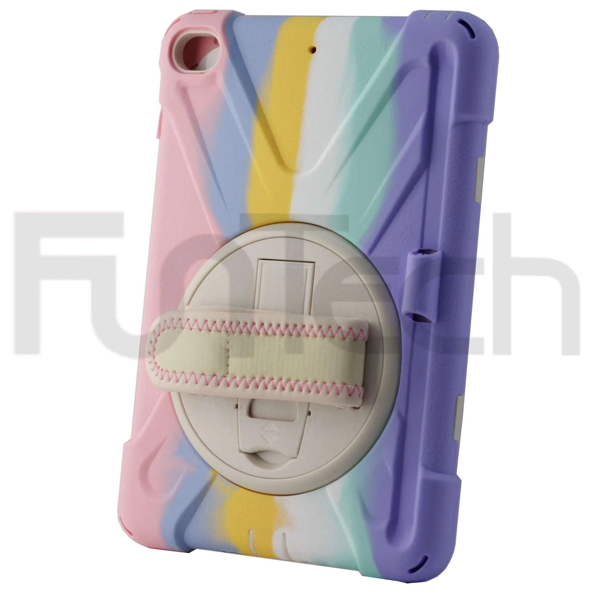 iPad Mini 4/Mini 5 , 360` Hard Shockproof Case Color Rainbow Pink