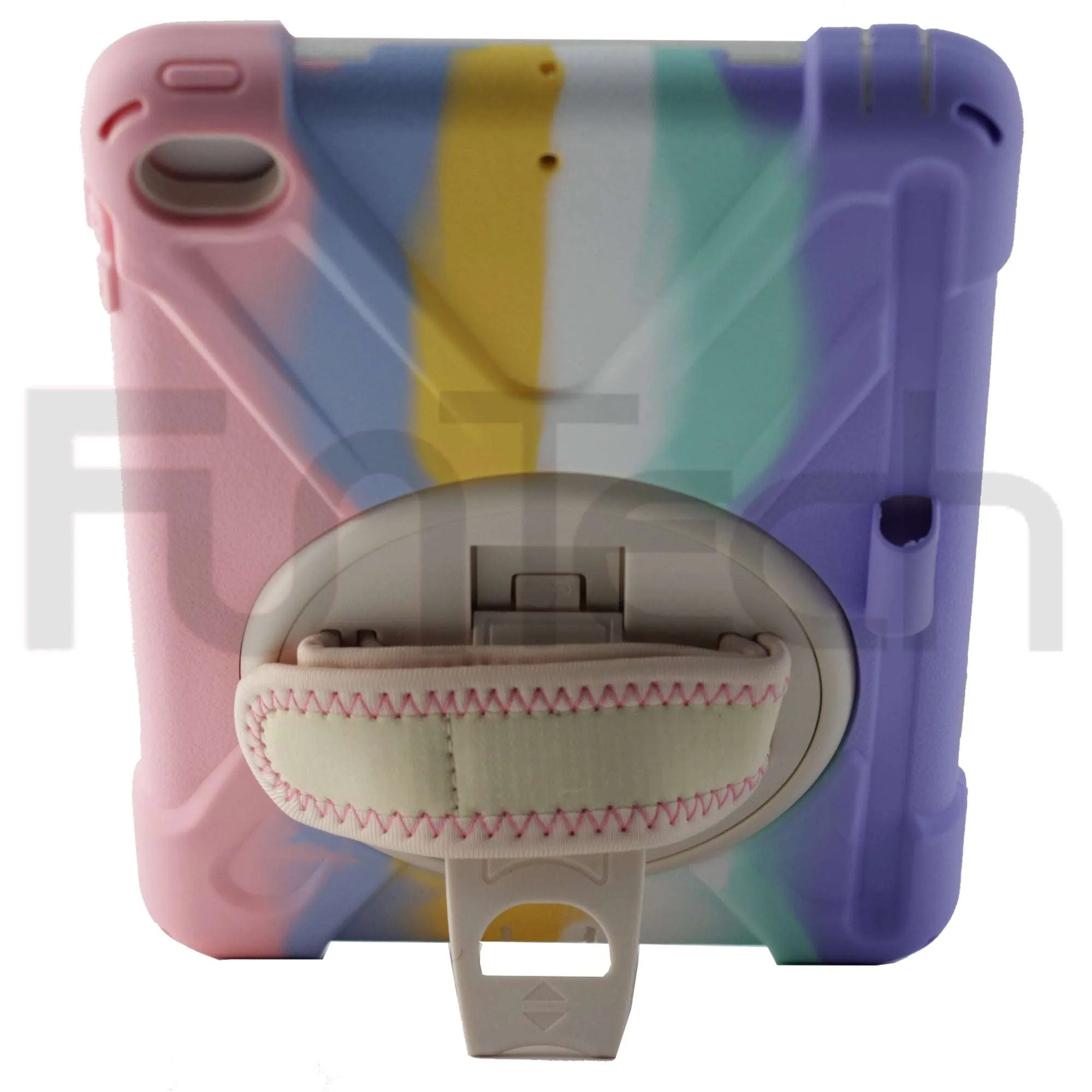 iPad Mini 4/Mini 5 , 360` Hard Shockproof Case Color Rainbow Pink