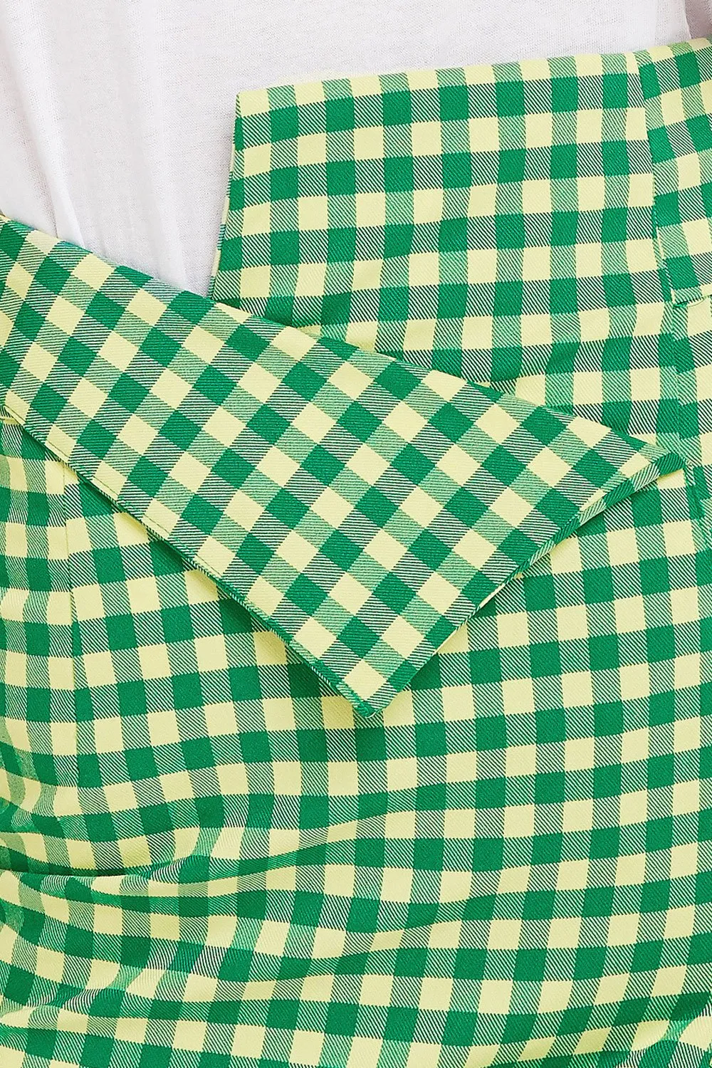 Jada Origami Gingham Skirt