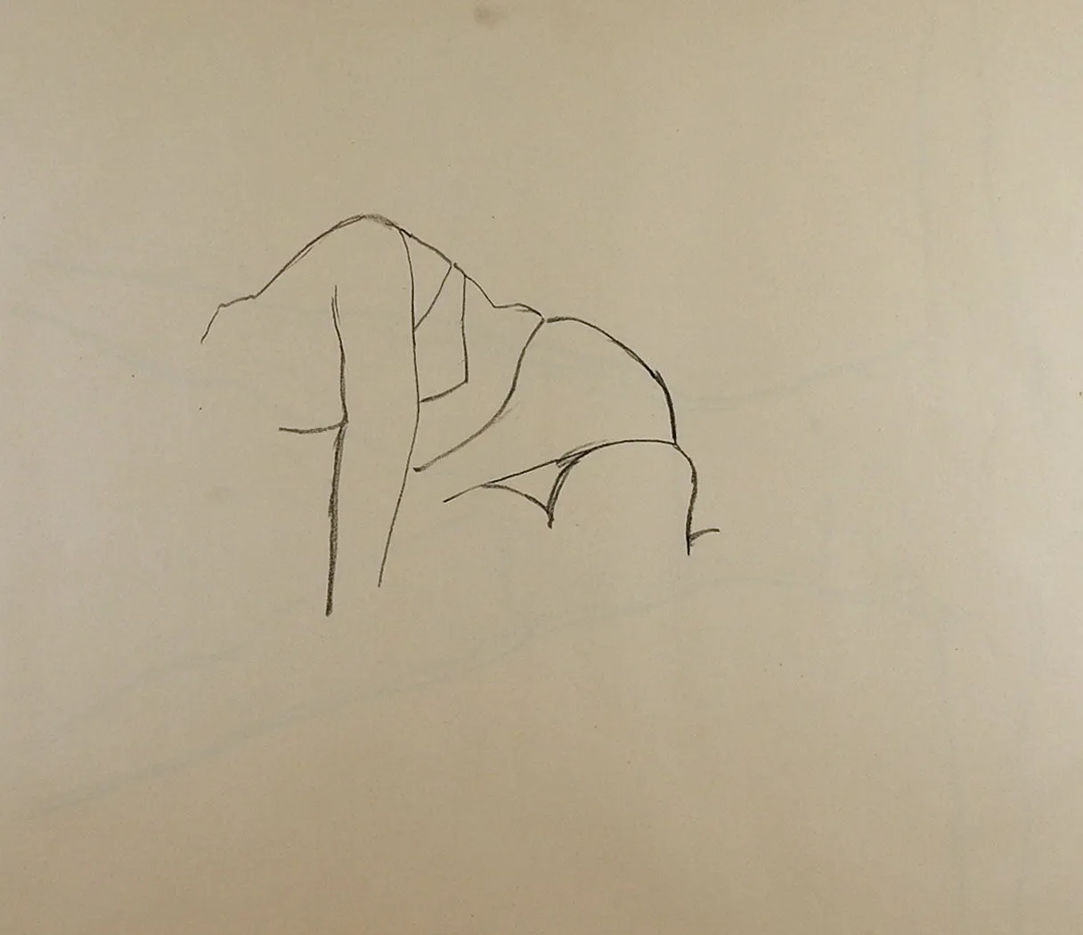 Line Drawing Womans Figure Study