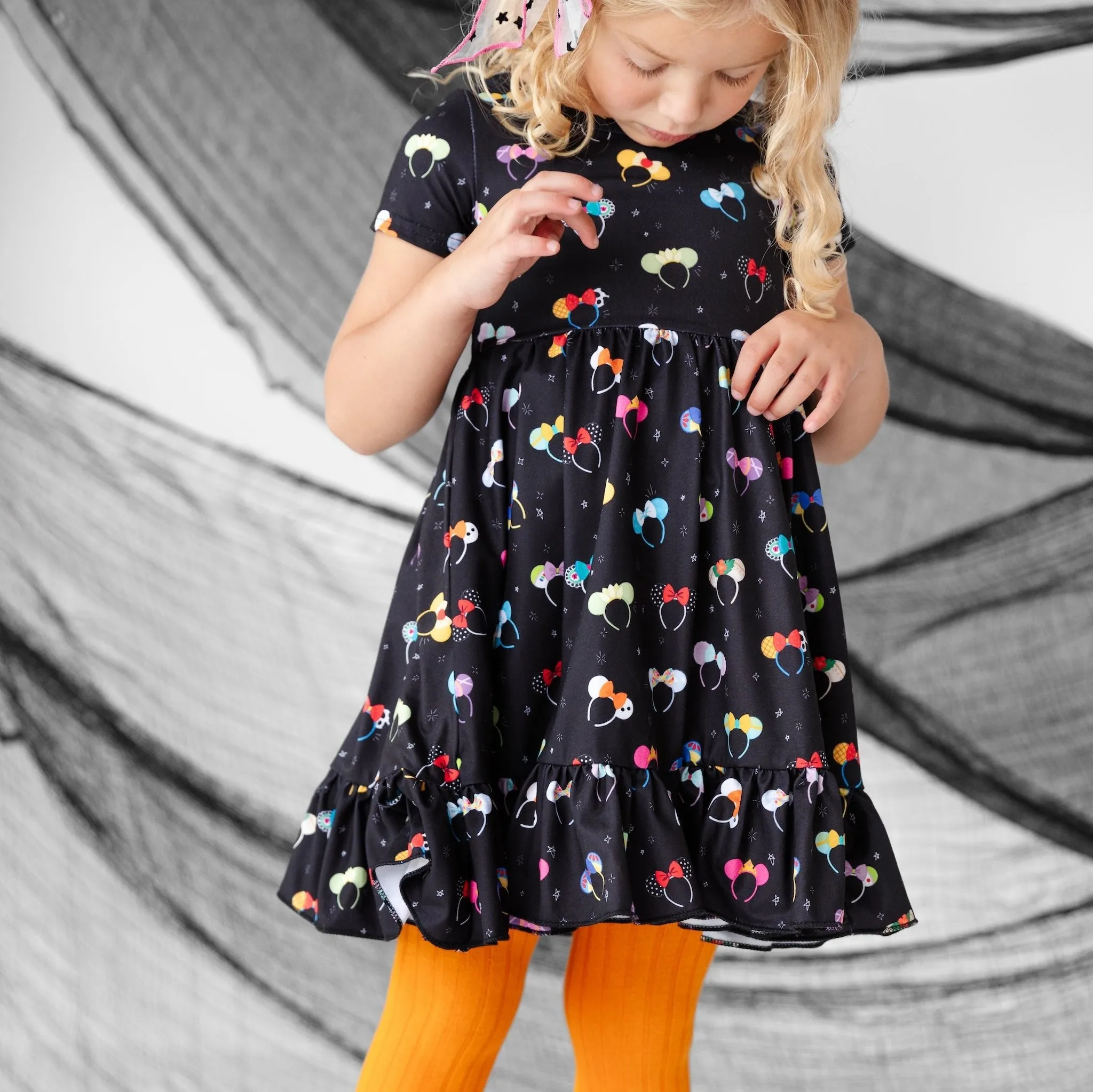 Magical Ears Charm Dress - Black