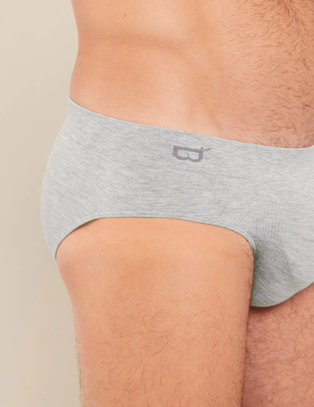 Men's Original Briefs - Light Grey Marl