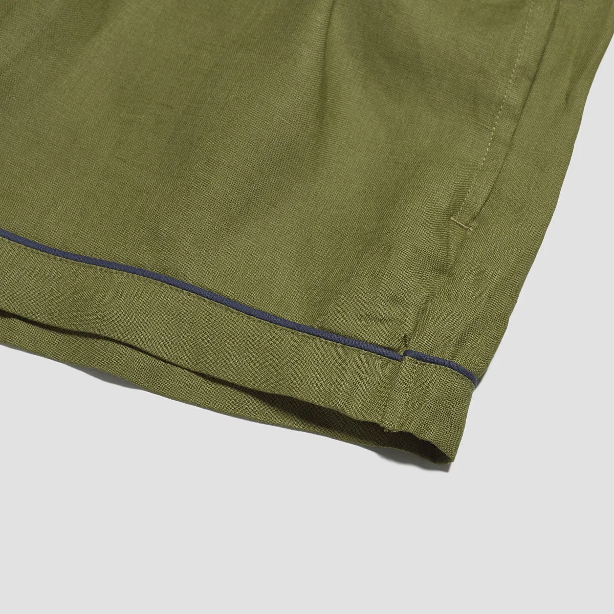 Moss Linen Pyjama Shorts