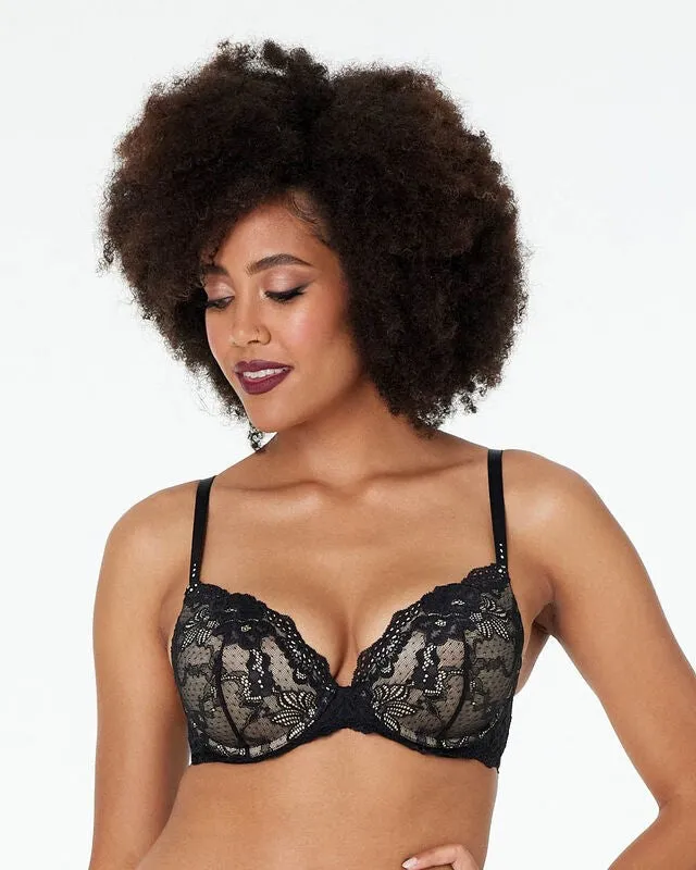 My Fit Lace 200% Boost Push Up Plunge Bra