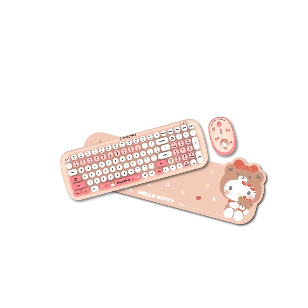 [New Arrival 2023 ] thecoopidea Sanrio TAPPY  Wireless Keyboard & Mouse Set - Little Twin Star /Kuromi /Hello Kitty/Cinnamoroll