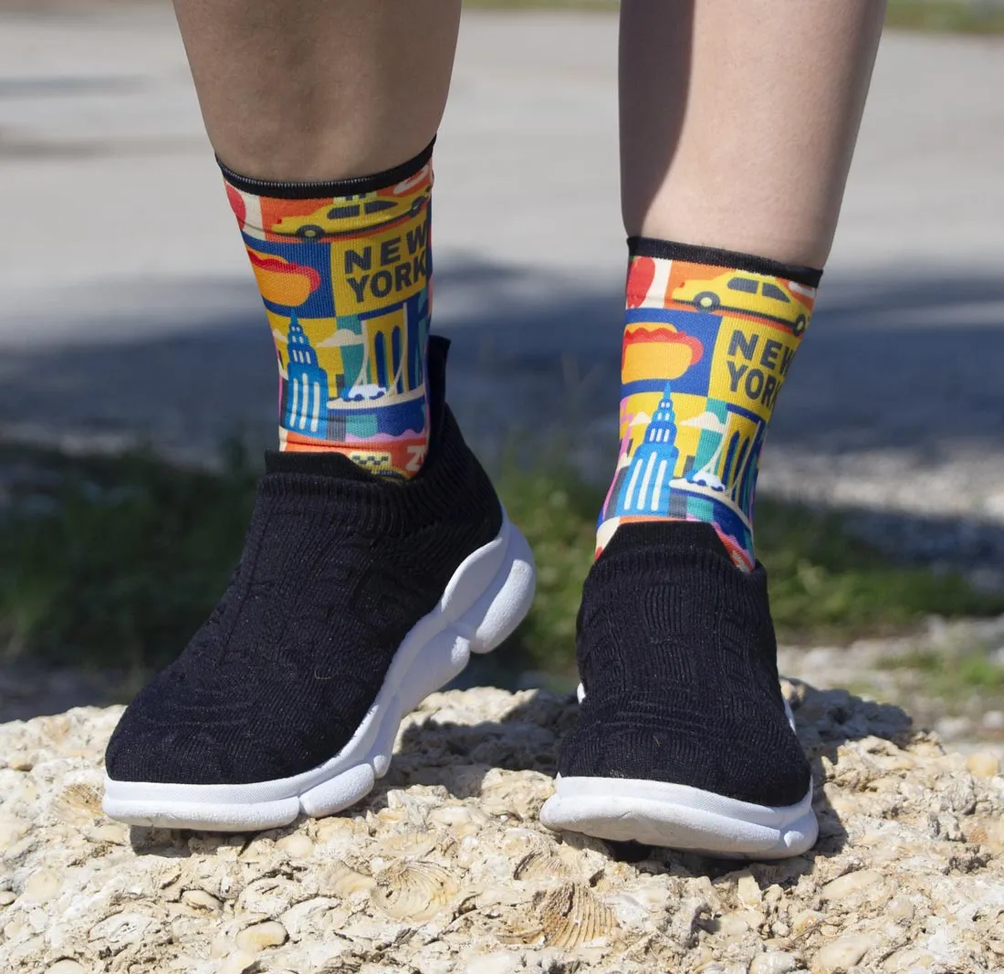 New York Blocks Socks (Mini-Crew)