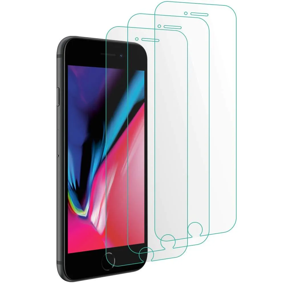 O'Crack - 3-Pack Tempered Glass Screen Protector Compatible with iPhone 8 /7 /6S /6 