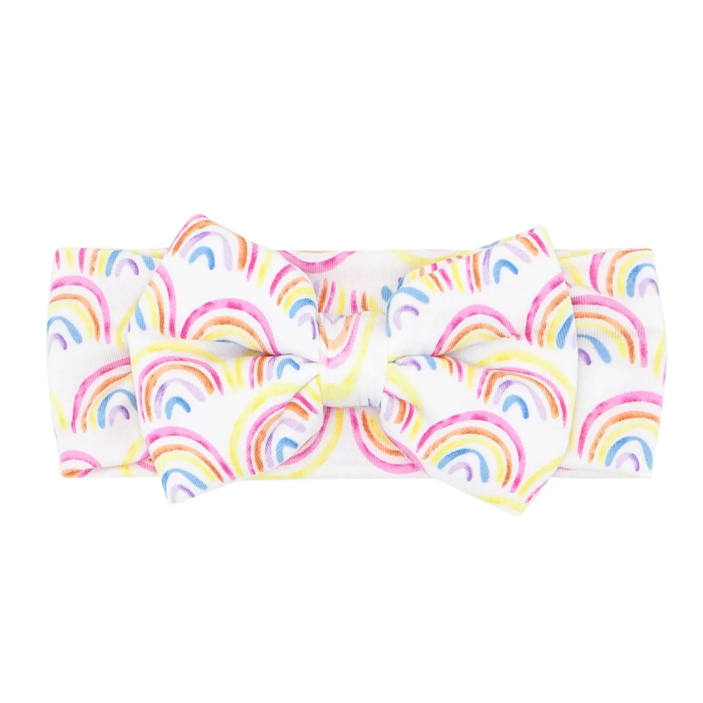 Pastel Rainbows Luxe Bow Headband