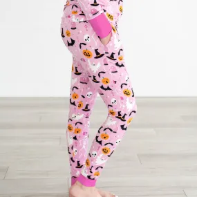 Pink Glowing Ghouls Women's Pajama Pants