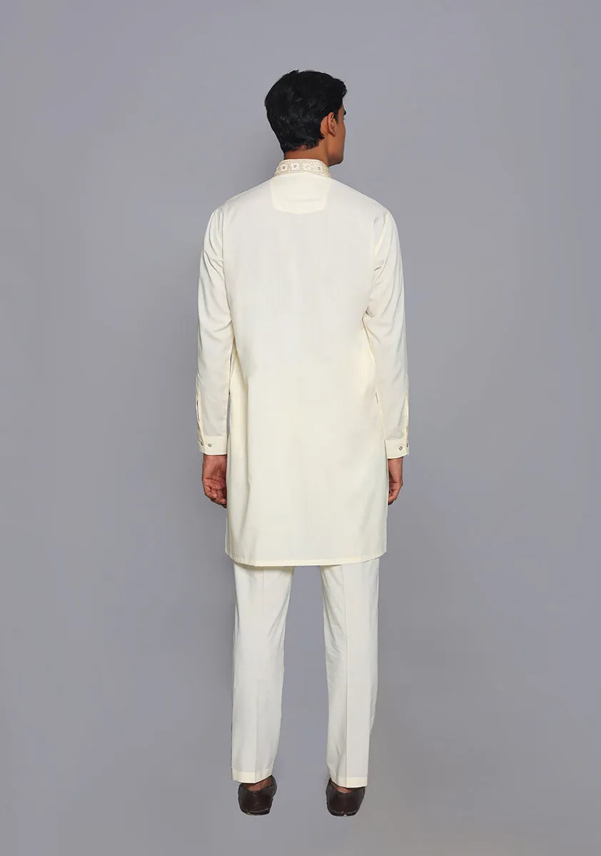 Premium Poly Viscose Vanilla Ice  Embroidered  Suit