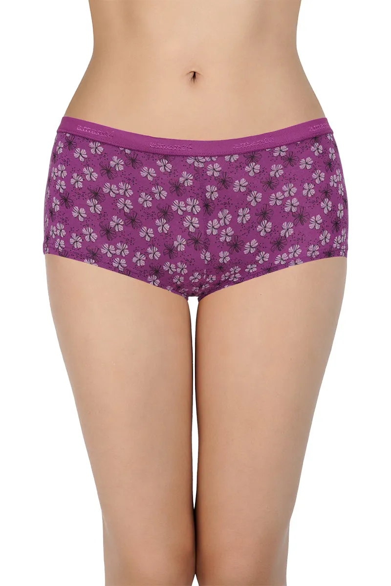 Printed Mid Rise Boyshorts (Pack of 2)