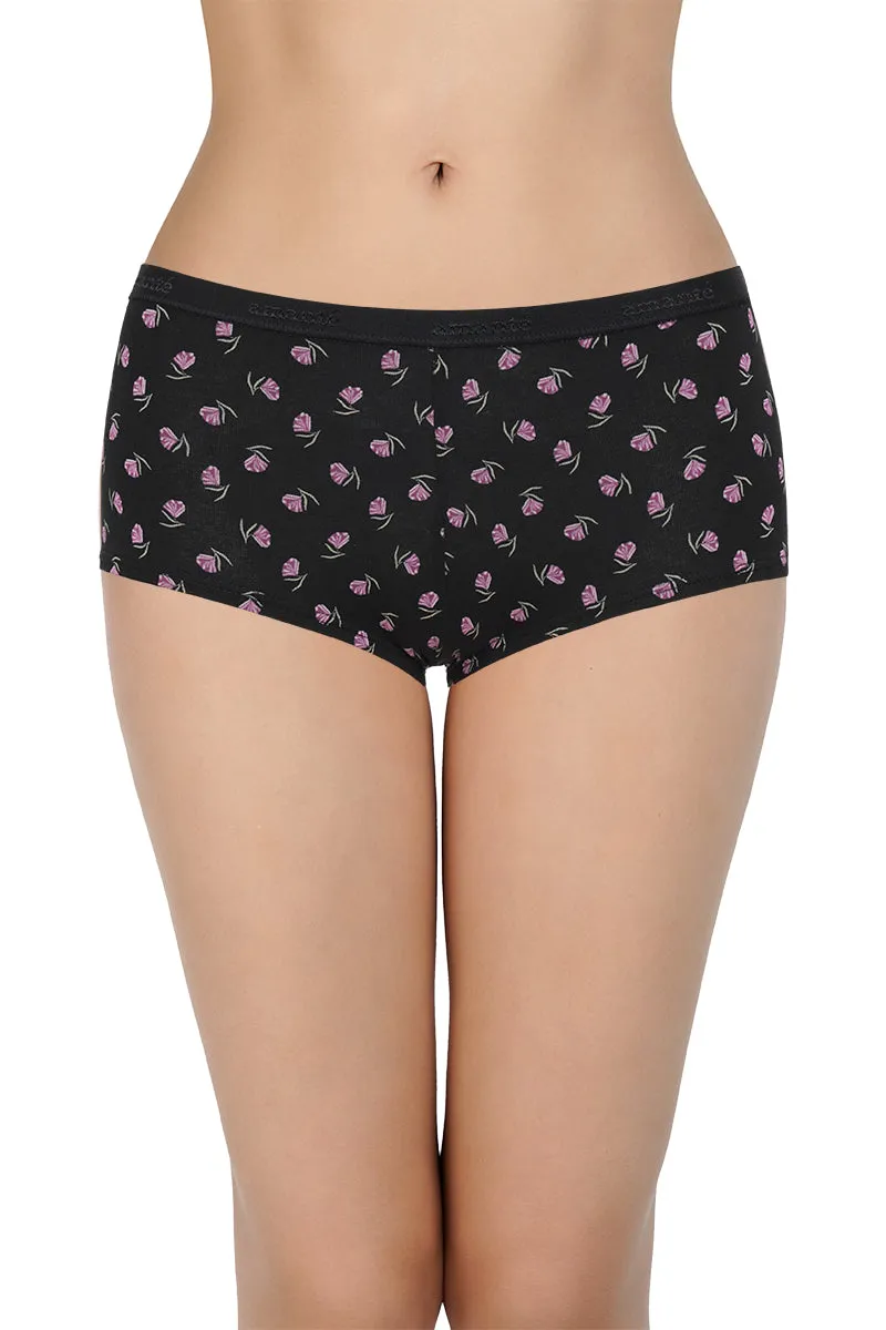 Printed Mid Rise Boyshorts (Pack of 2)