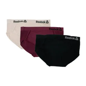 Reebok Women's Peek-A-Boo Seamless Hipster Panties 3-Pack