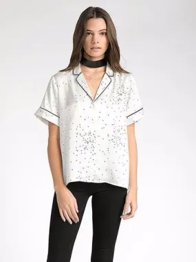 SATIN PAJAMA STYLE SHIRT