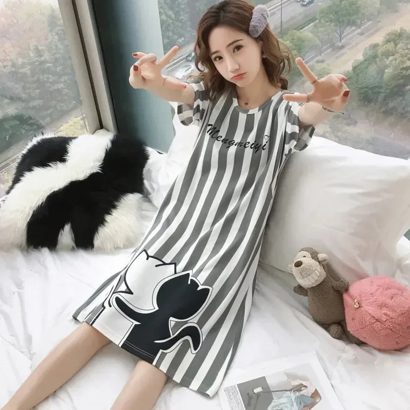 Summer Maternity Breastfeed Nursing Nightgowns Room Wear Nightie Mothers Nightwear Breast Feeding Clothes Pregnancy Nightdress