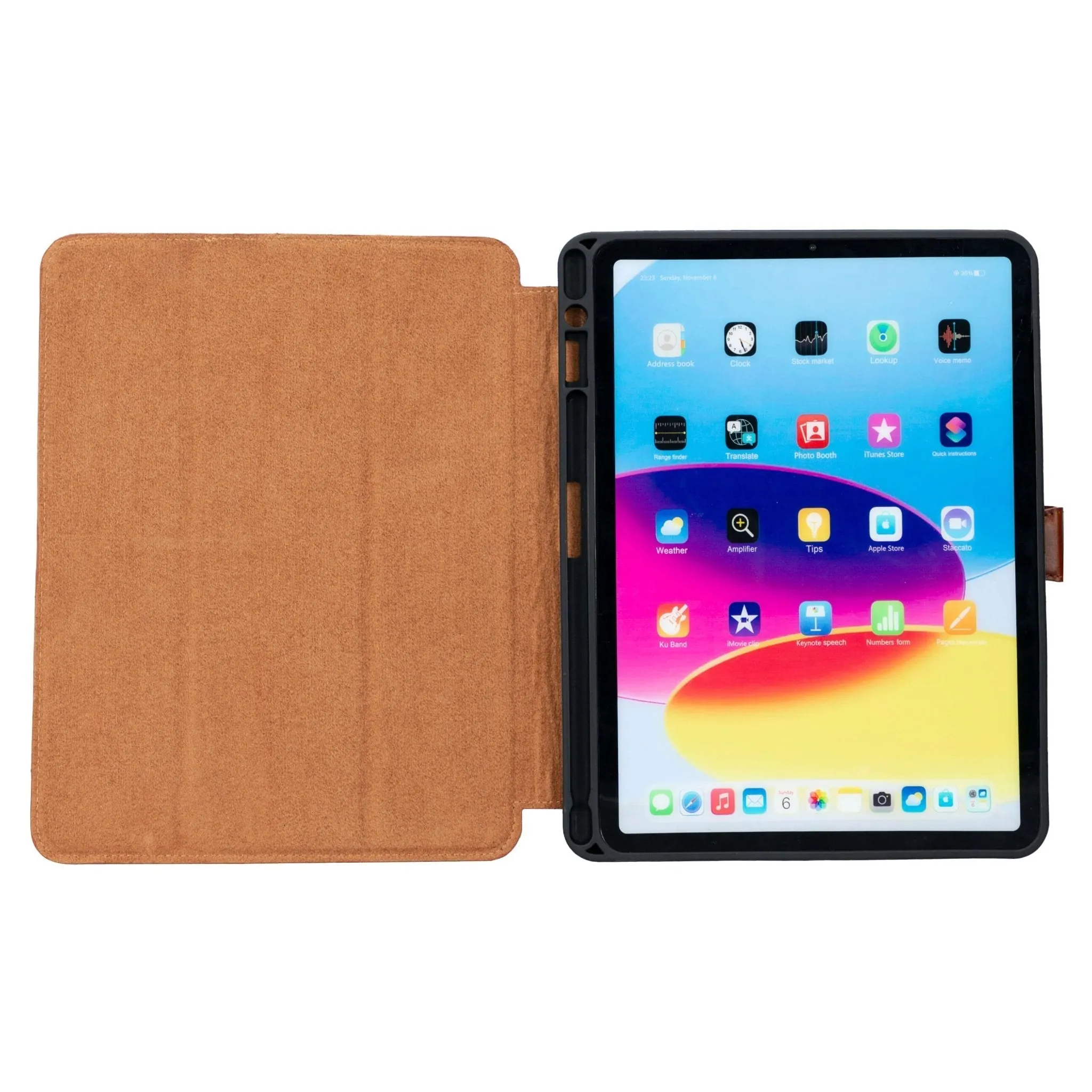 Trigon Leather Folio iPad Air 13" (2024), Burnished Tan