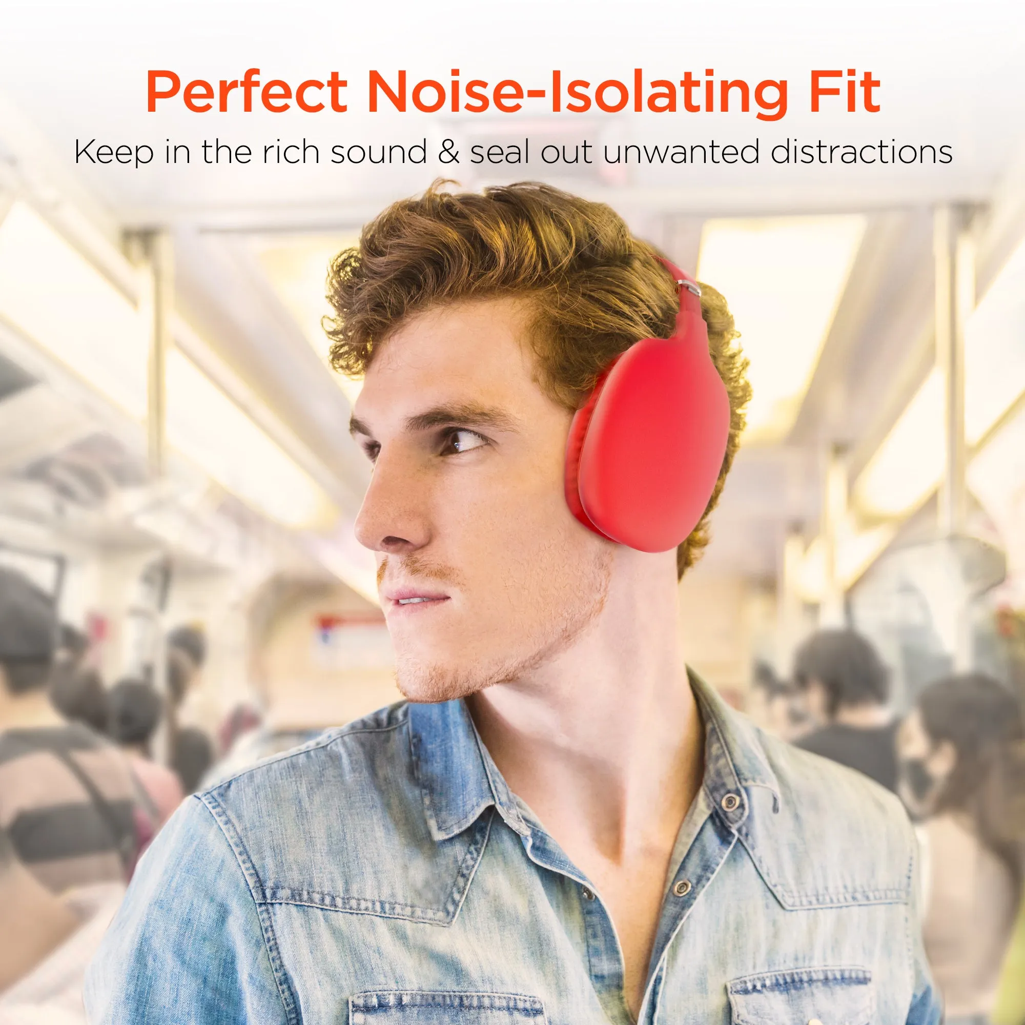 VIBE Wireless Headphones Red