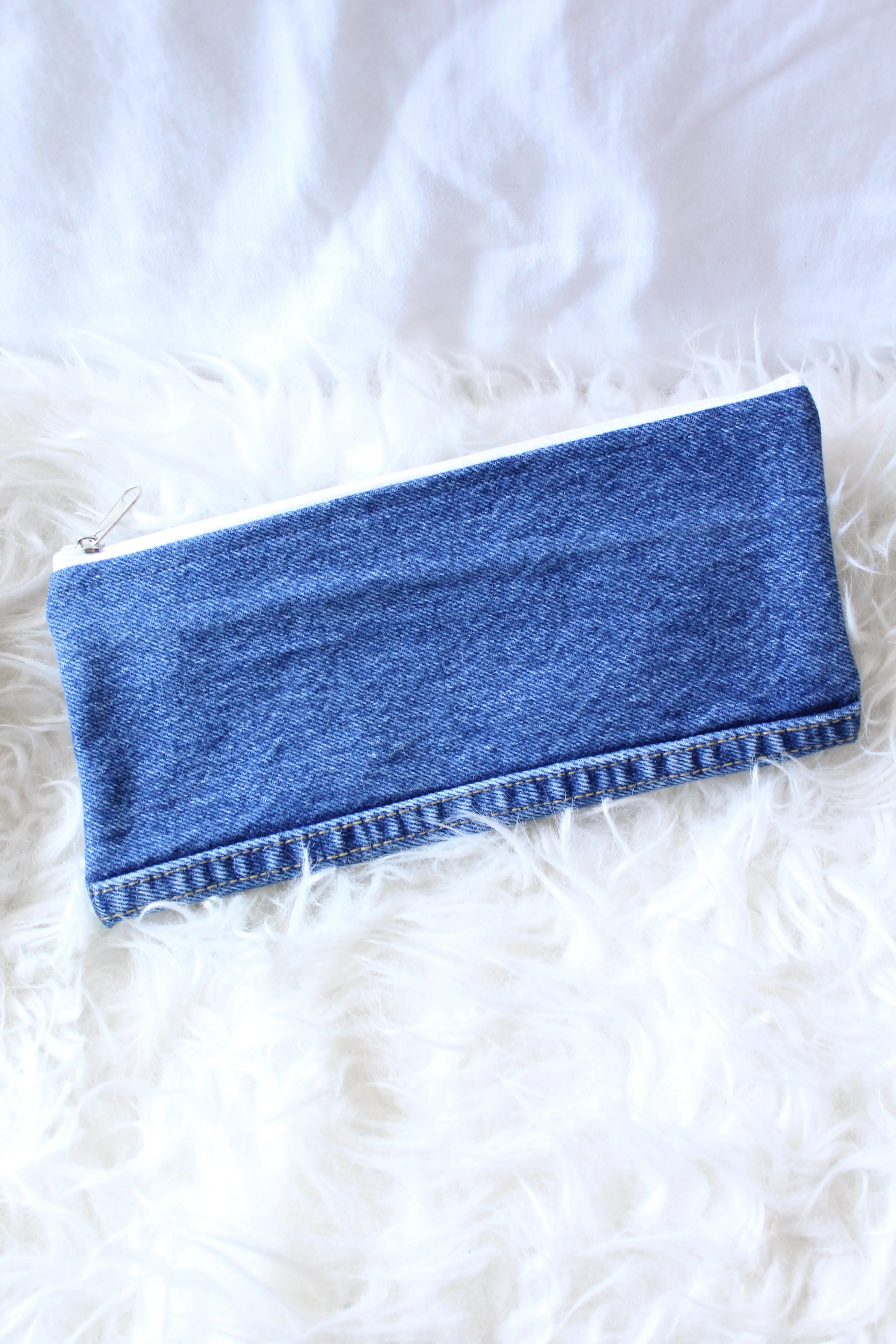 Vintage Denim Pencil Case