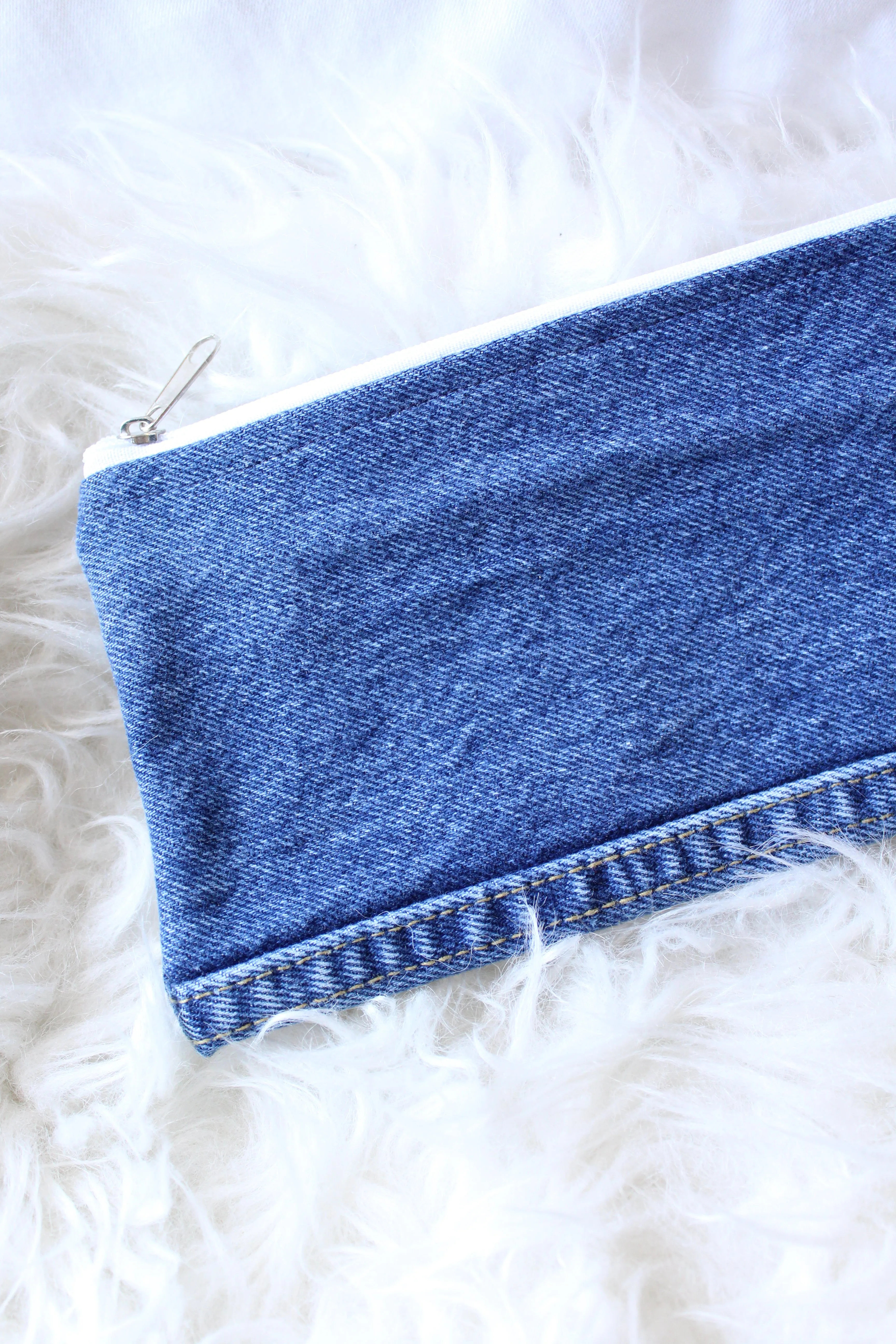 Vintage Denim Pencil Case