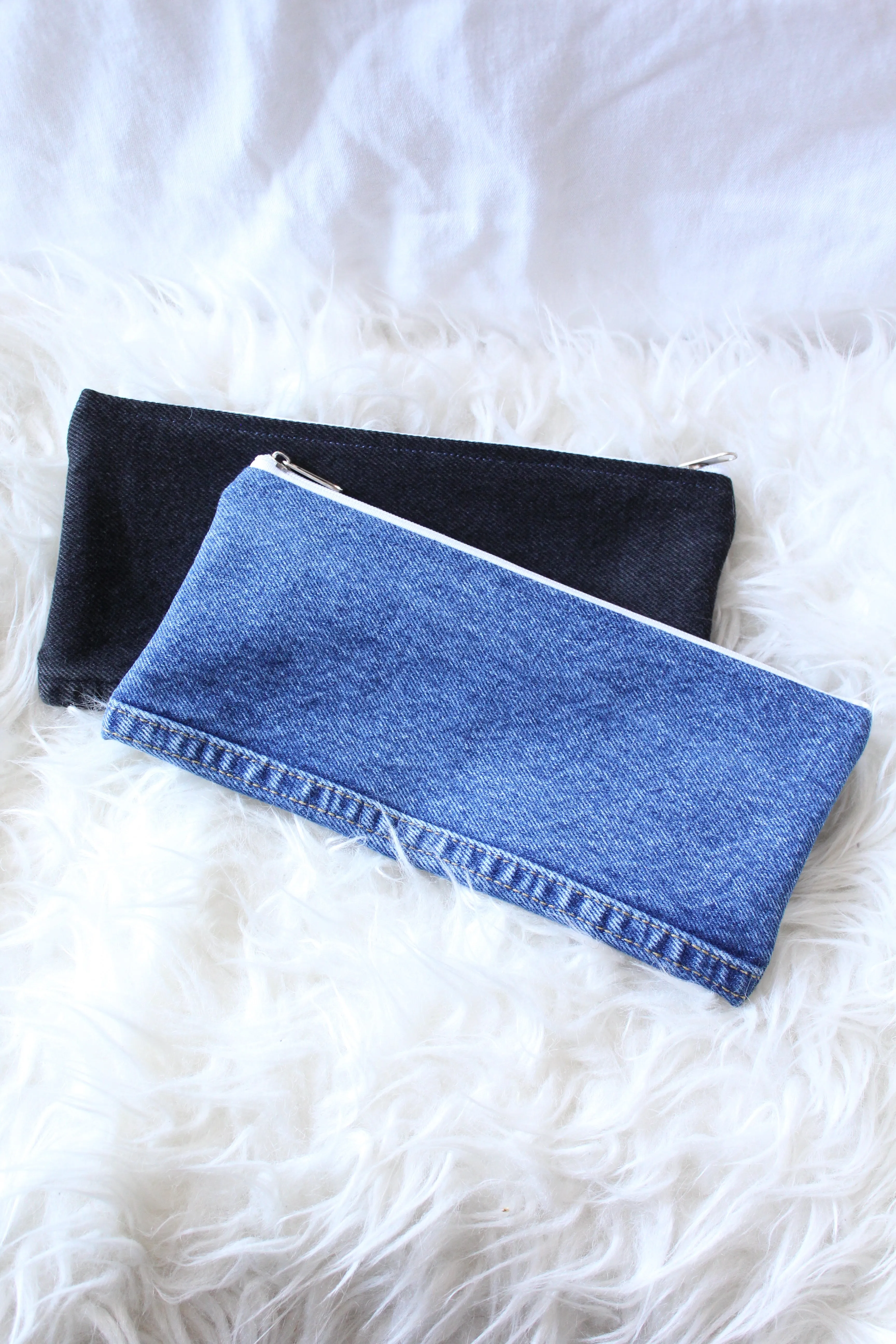 Vintage Denim Pencil Case