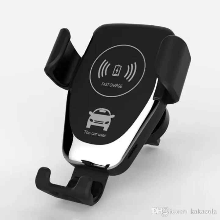 Wireless Car Charger 10W Fast Wireless Charger Car Mount Air Vent Gravity Design Phone Holder Compatible for ip X all Qi Device